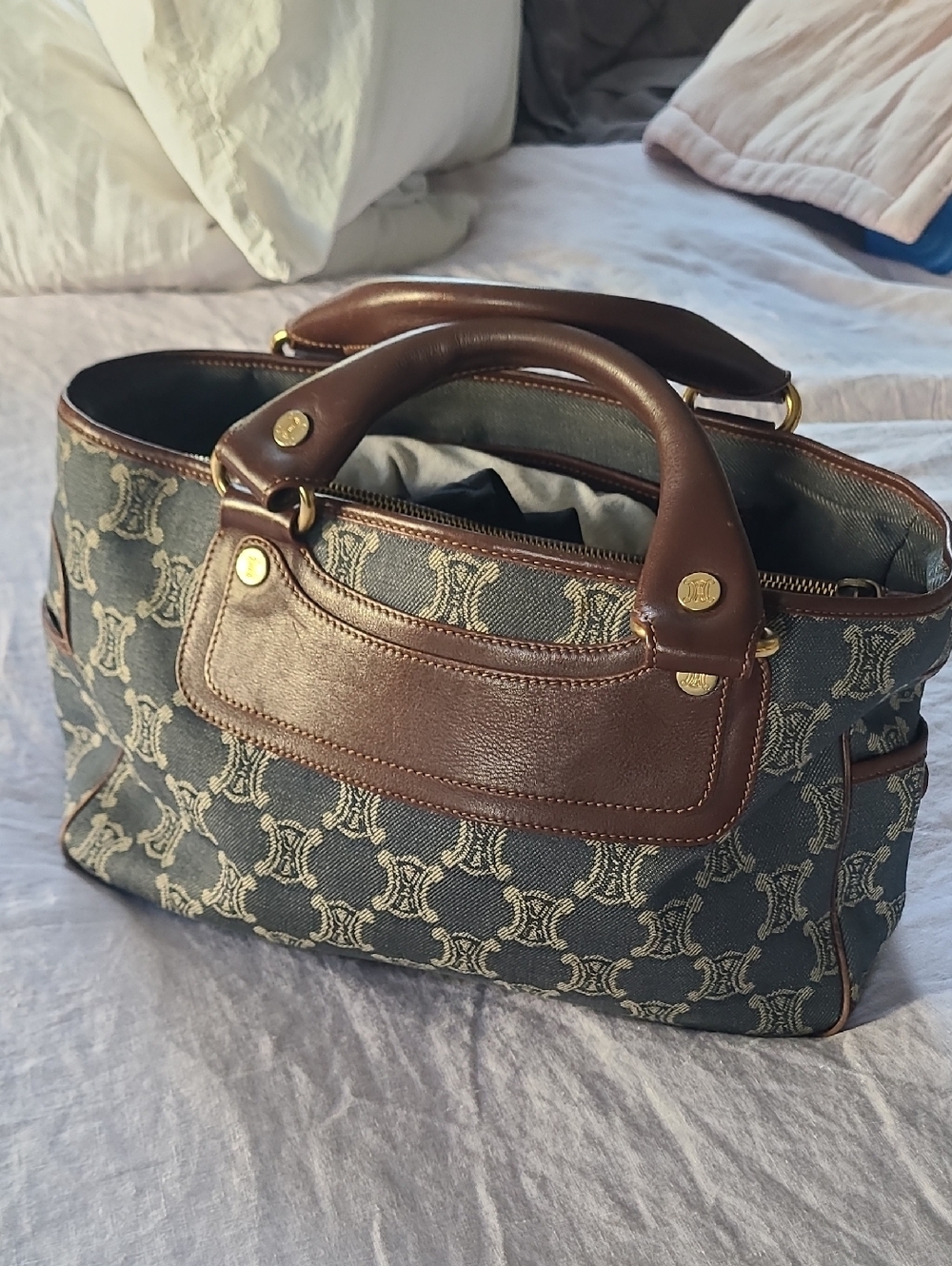 Celine Vintage Boogie Bag Macadam